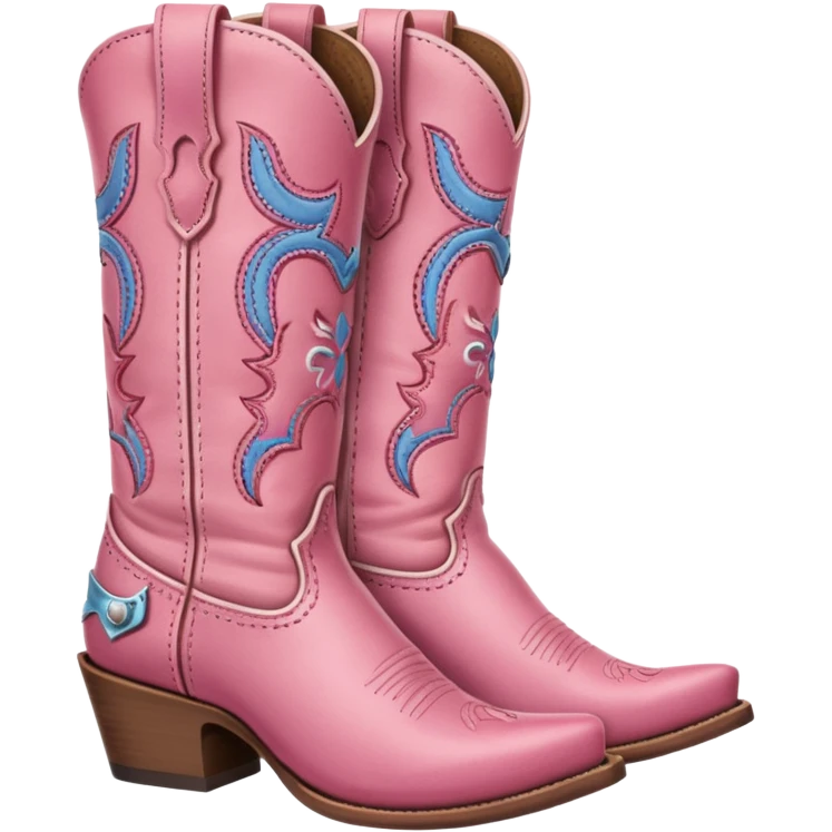 Pink Cowgirl boot emoji
