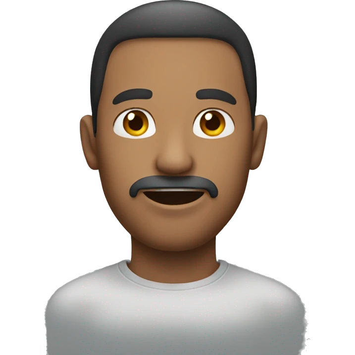 man makes hand-face emoji