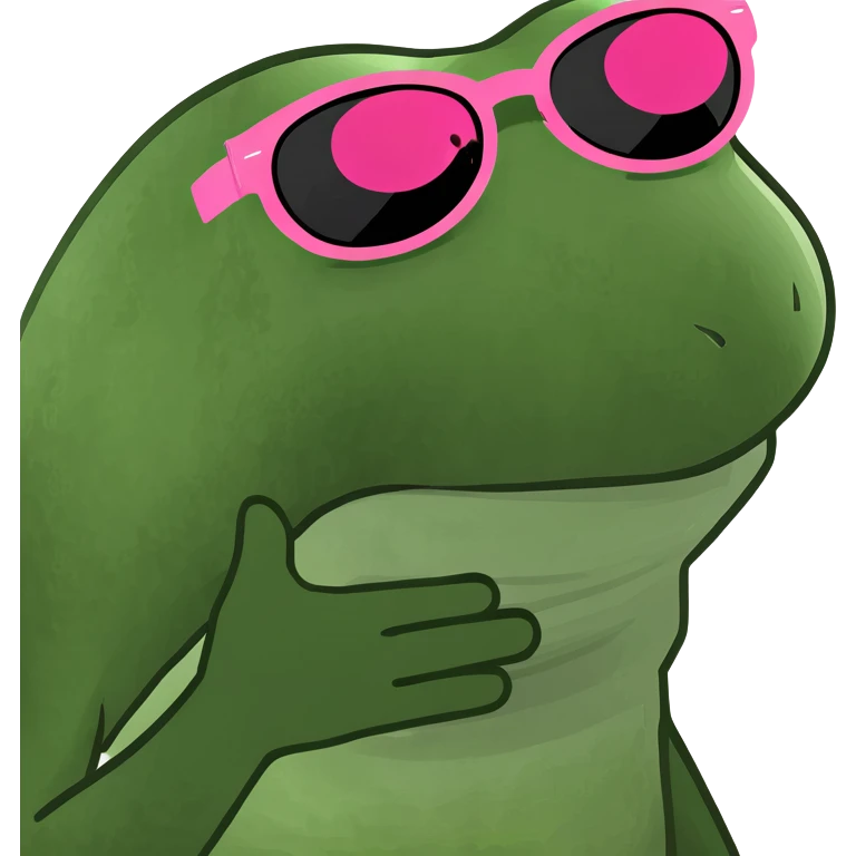 Wmoji mit rosa Sonnenbrille emoji
