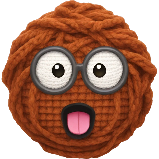 Fozzy crocheting emoji
