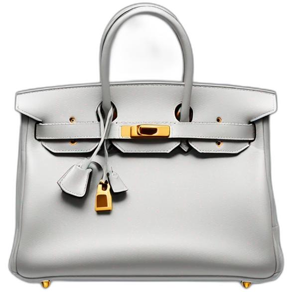 grey hermes Birkin bag emoji