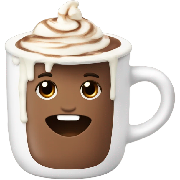 Cute Couqette vanilla hot chocolate  emoji