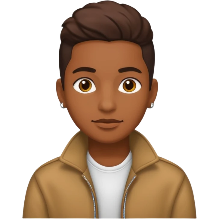 Un persona morena con un estilo calle emoji