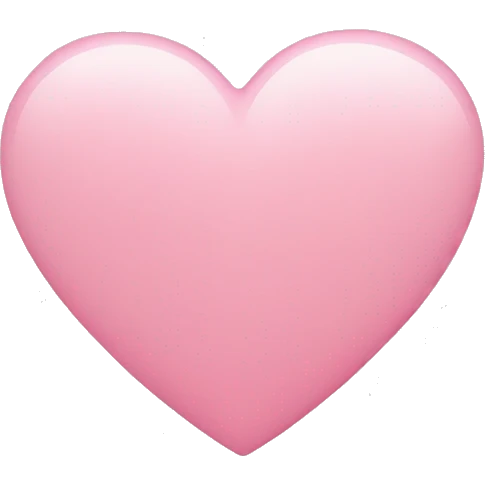 light pink heart emoji