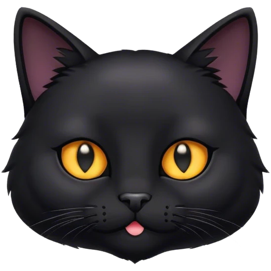 cute black cat emoji