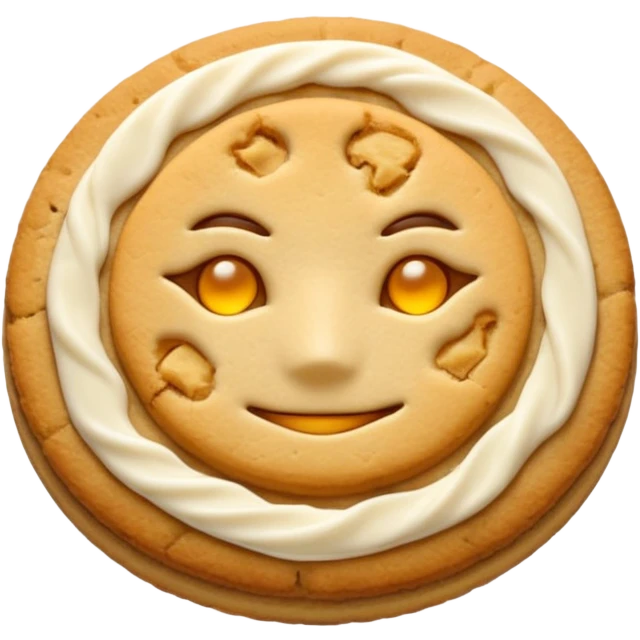 Genji cookie emoji inspired by traditional Korean sweet emoji
