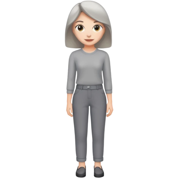 grey trousers female emoji