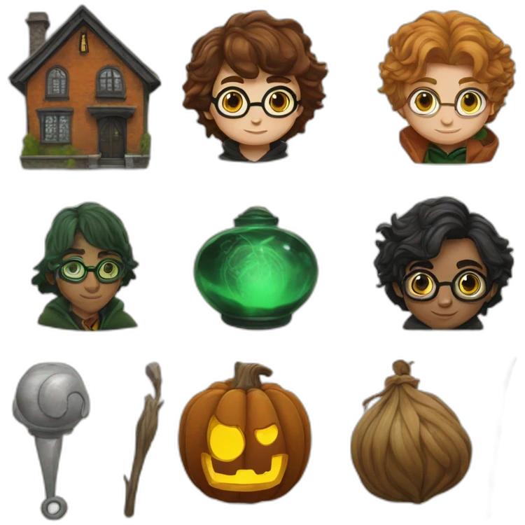 Harry Potter house emoji