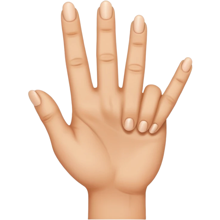 mano con el dedo de enmedio hacia delante  emoji