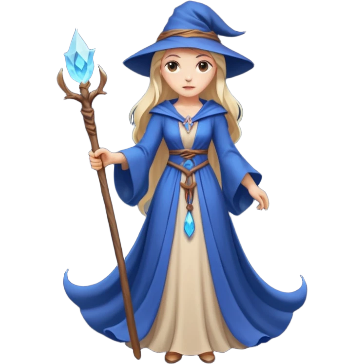 Elegant sorceress – Long dress, staff





 emoji