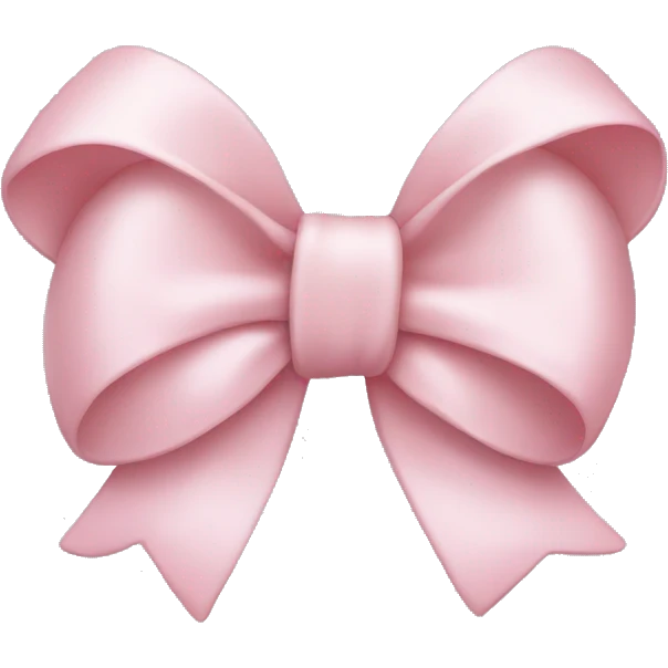 Light pink bow emoji