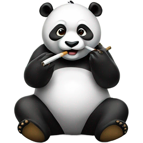 Smoking Panda emoji