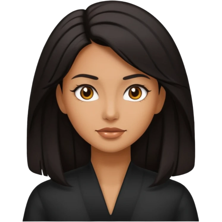 peluquera morena emoji