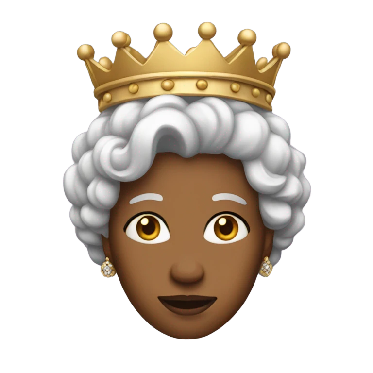 medium tone queen  emoji