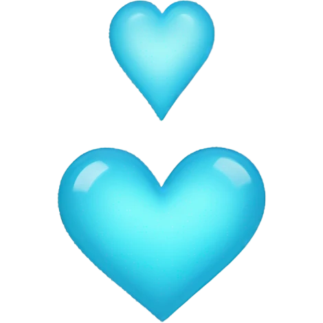 Light blue heart emoji