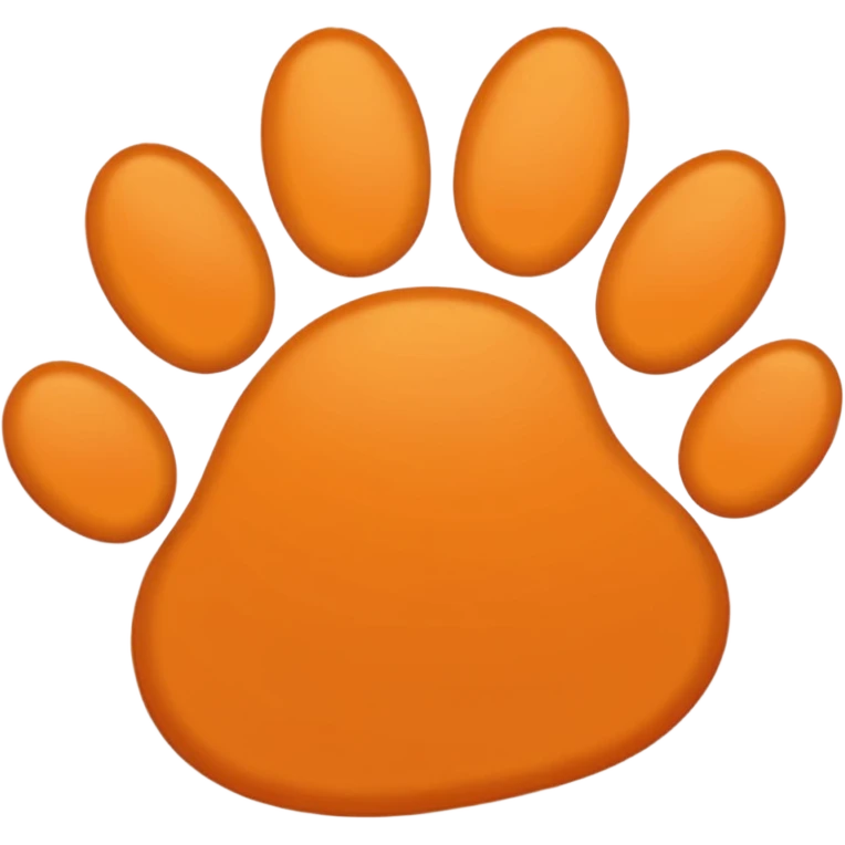 a very light orange pawprint emoji