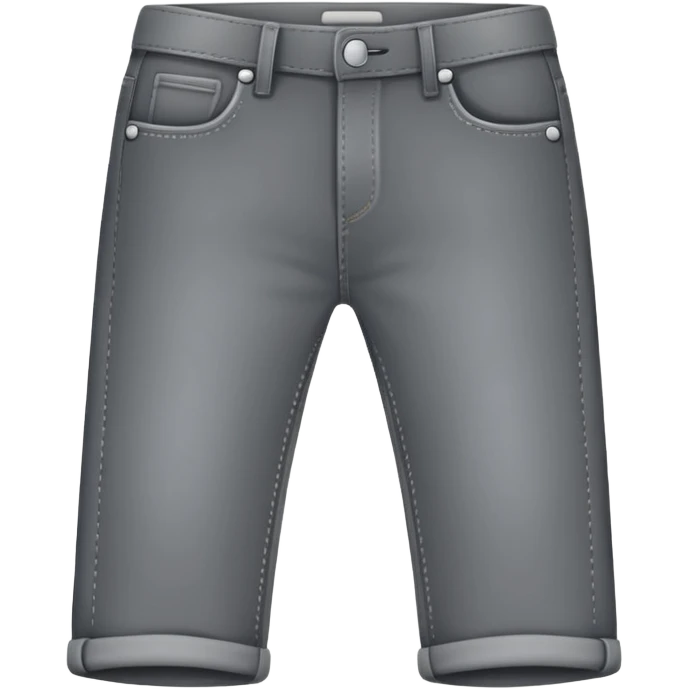 a gray jean without any details just the outline and grey fillled in emoji