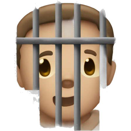 logo of youtube behind prison bars emoji