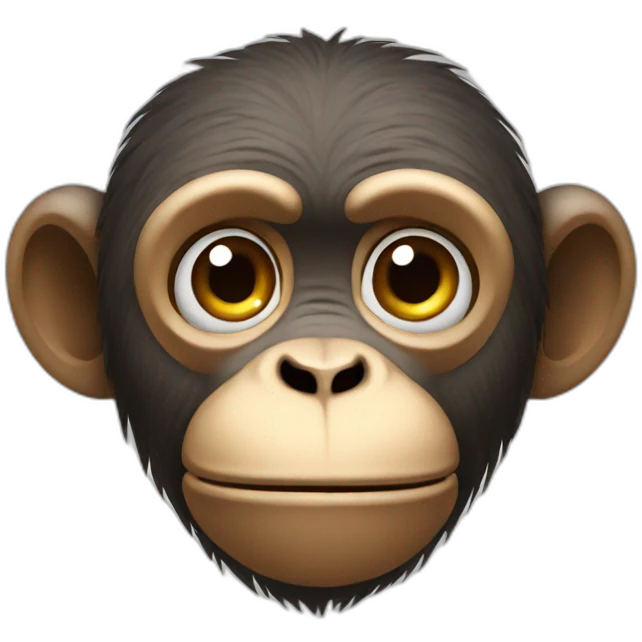 Sad monkey emoji