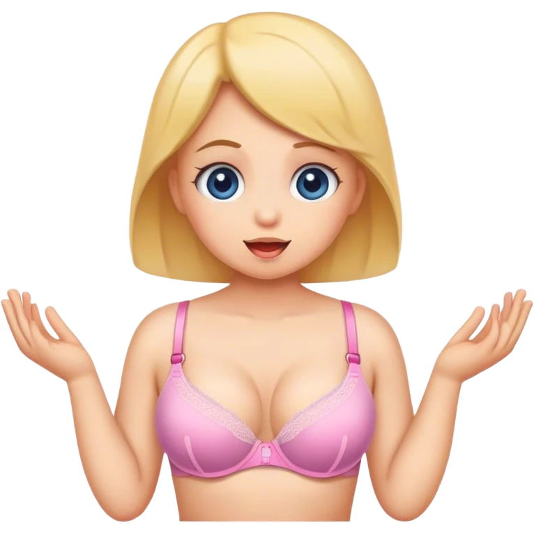 Baby in bra emoji