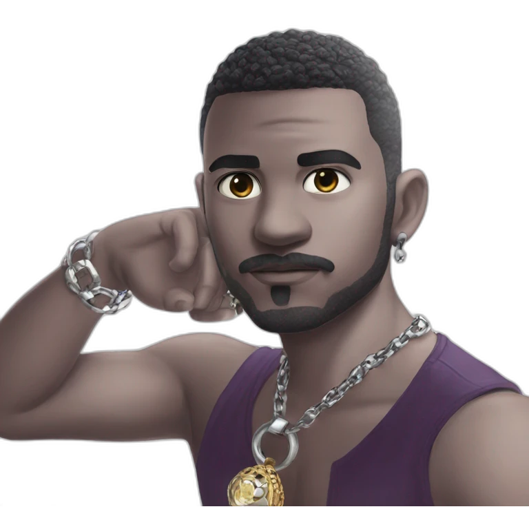 mysterious man with jewelry emoji