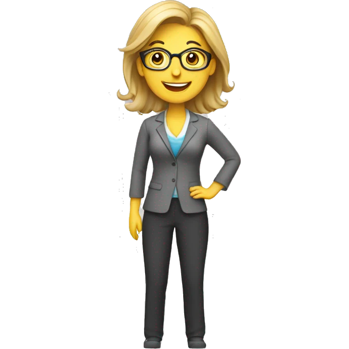 Teacher woman happy emoji