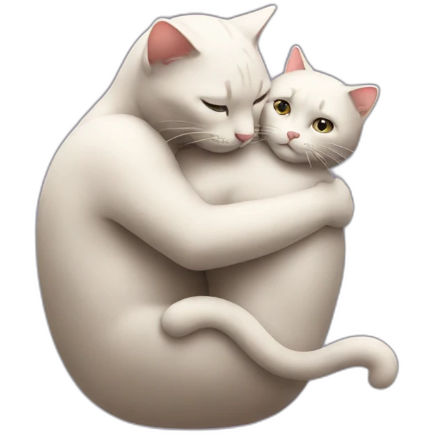 hugging cats emoji