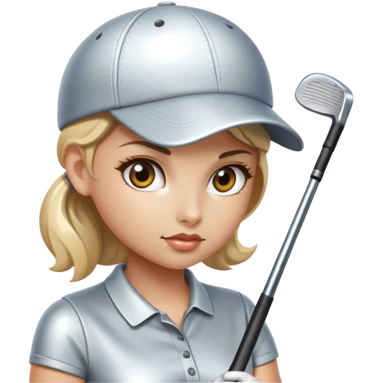 sorayama girl golfing emoji
