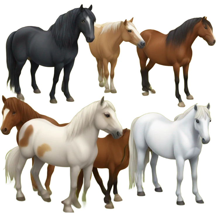 Horses emoji