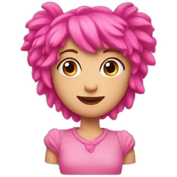 Pink hart emoji