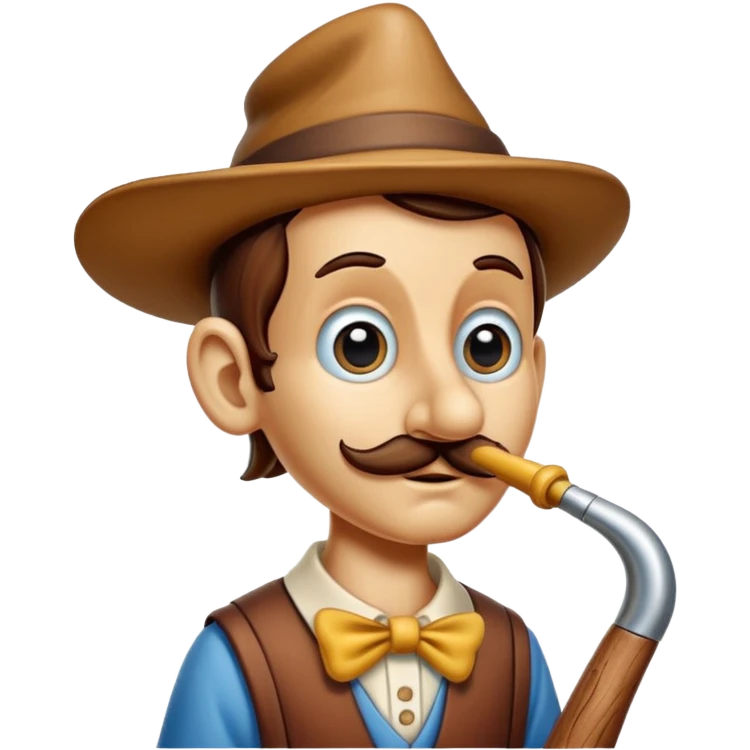 pinocchio with long nose emoji