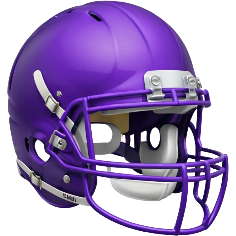 College football player helmet in perple color emoji