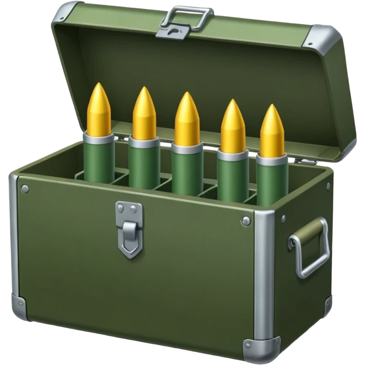 a military box filled with combat missiles emoji