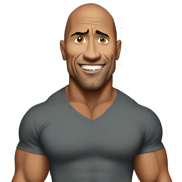 the rock, mad emoji