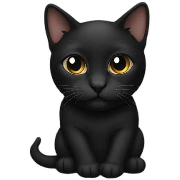 black meme cat emoji