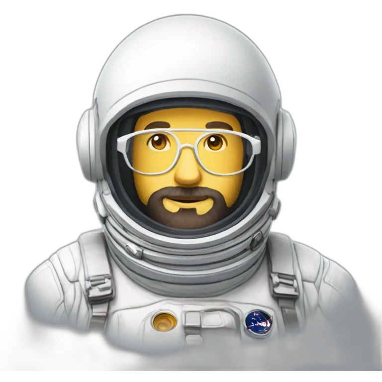 astronaut anime beard white-man glasses emoji