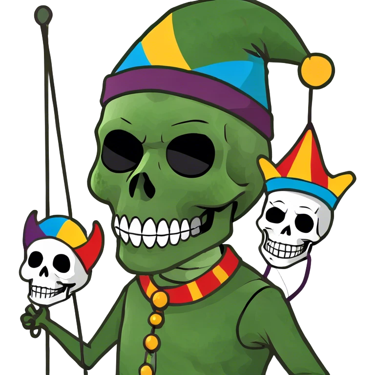 Skull laughing emoji