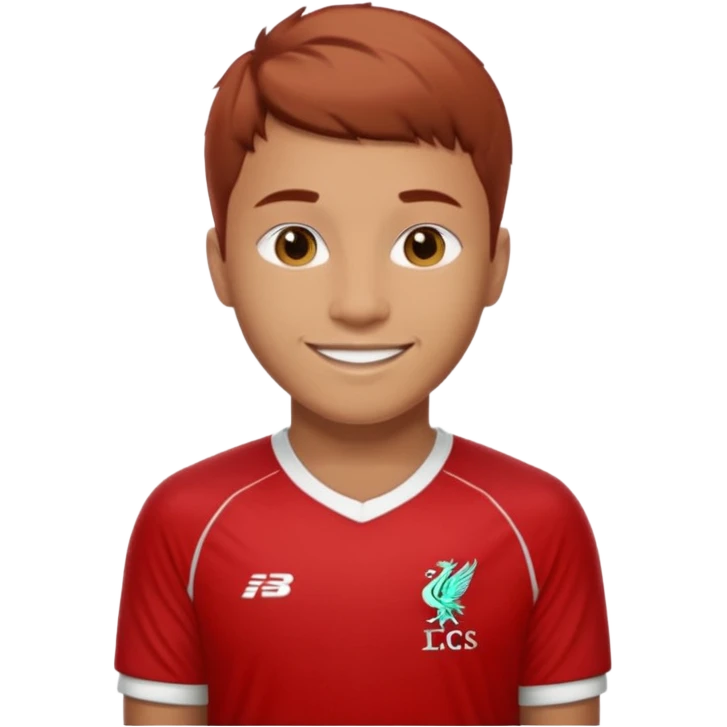 A Liverpool soccer player emoji