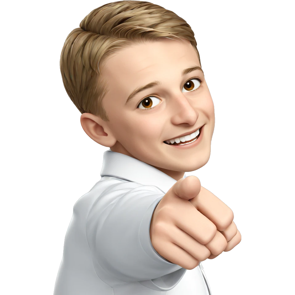 boy with a warm smile emoji