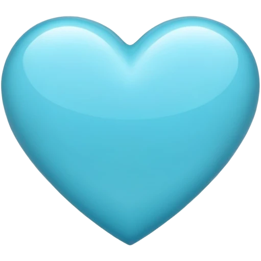 Cyan-blue heart emoji