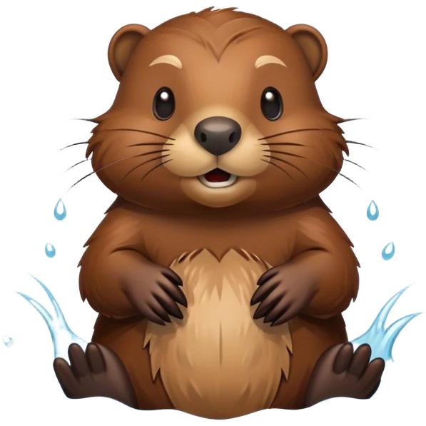 Beaver in water emoji