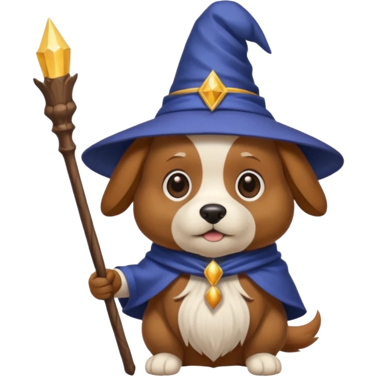 Dog wizard emoji