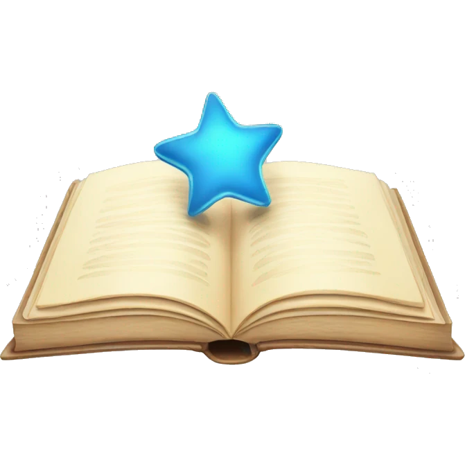 book with a star emoji