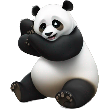panda pushing paris tower  emoji