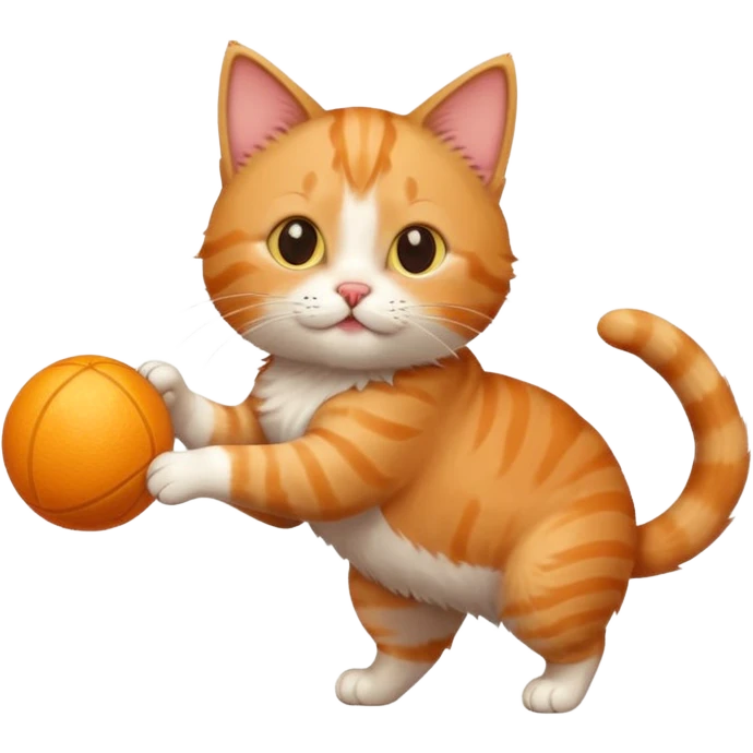 Cat and ball  emoji