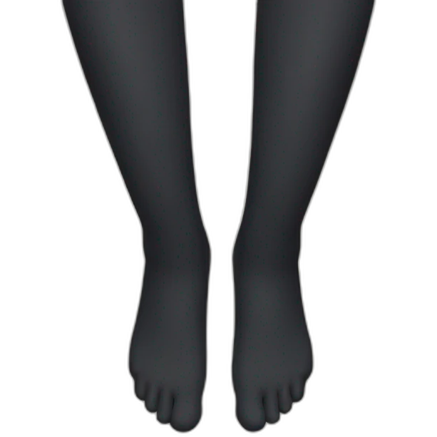 Feet in tights emoji