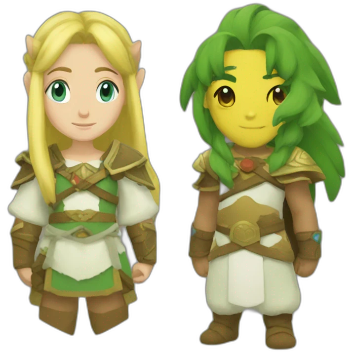 Zelda and ganodorf emoji
