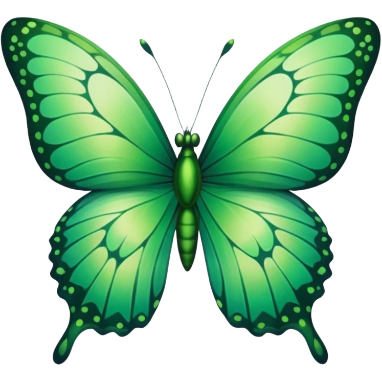 green butterfly emoji