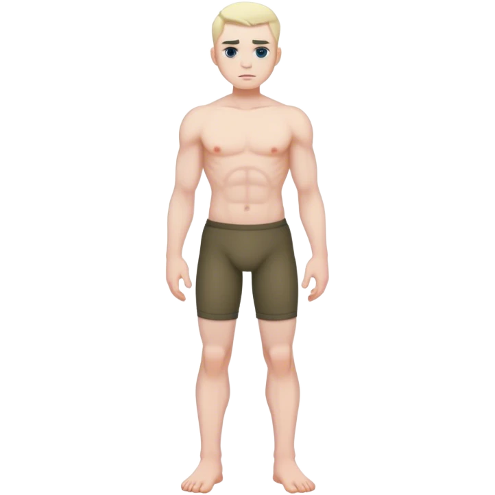 full body modern brutal male human character Konor emoji