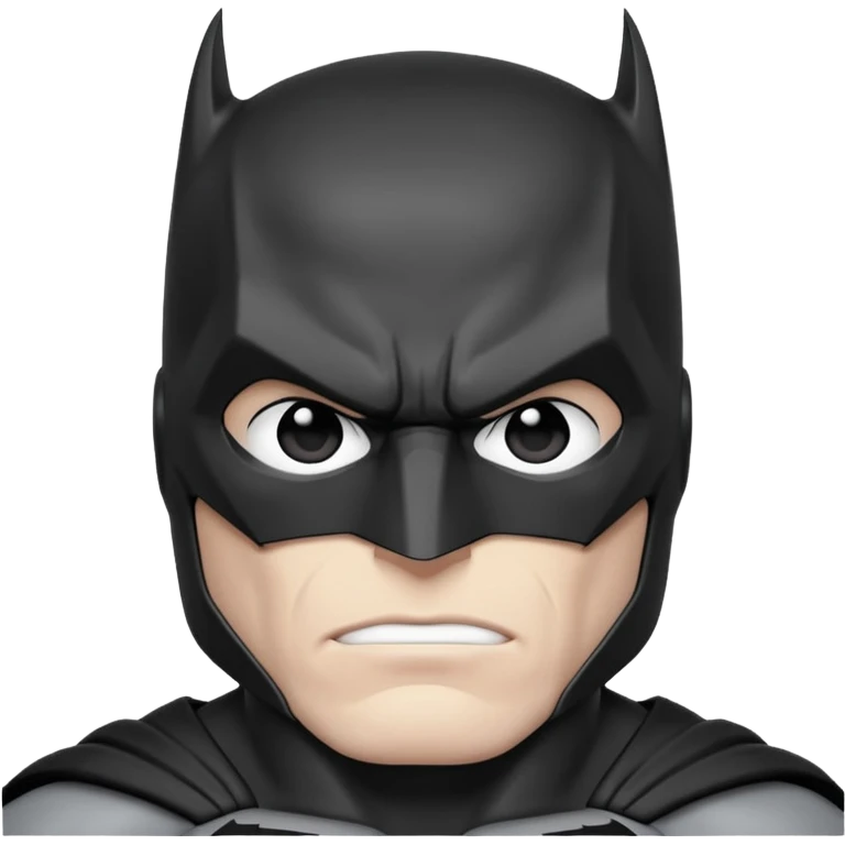 black and white batman husky emoji